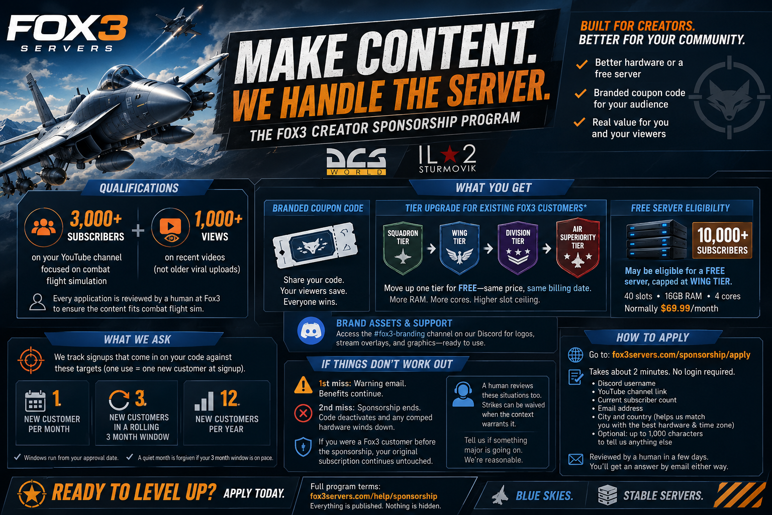 The Fox3 Creator Sponsorship Program Is Live!