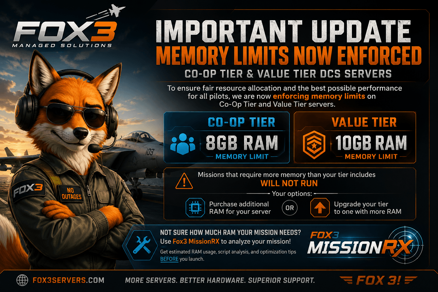 📢 Important Update: Co-Op Tier & Value Tier Memory Limits