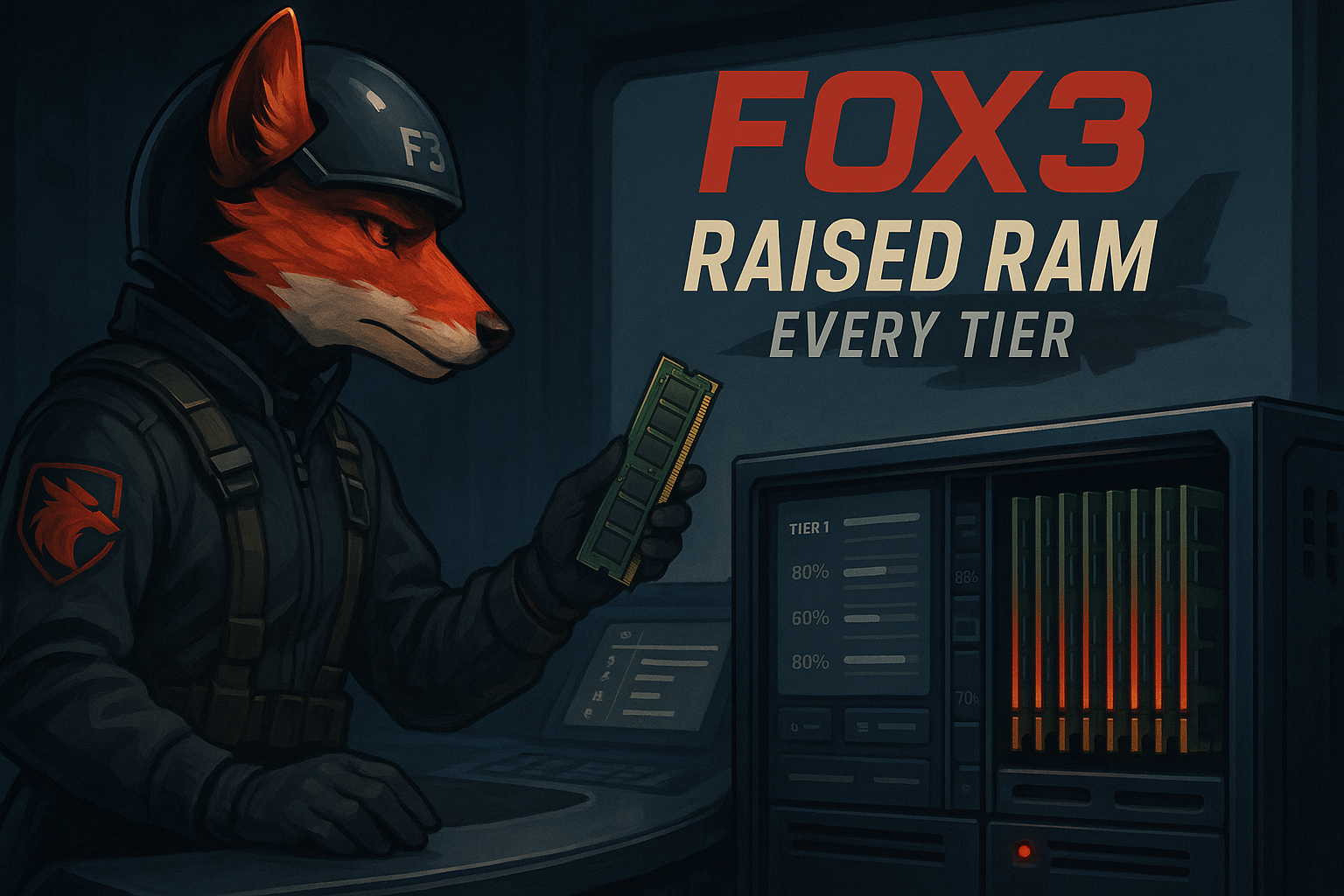 We Raised the RAM Floor on Every Fox3 DCS Server Tier