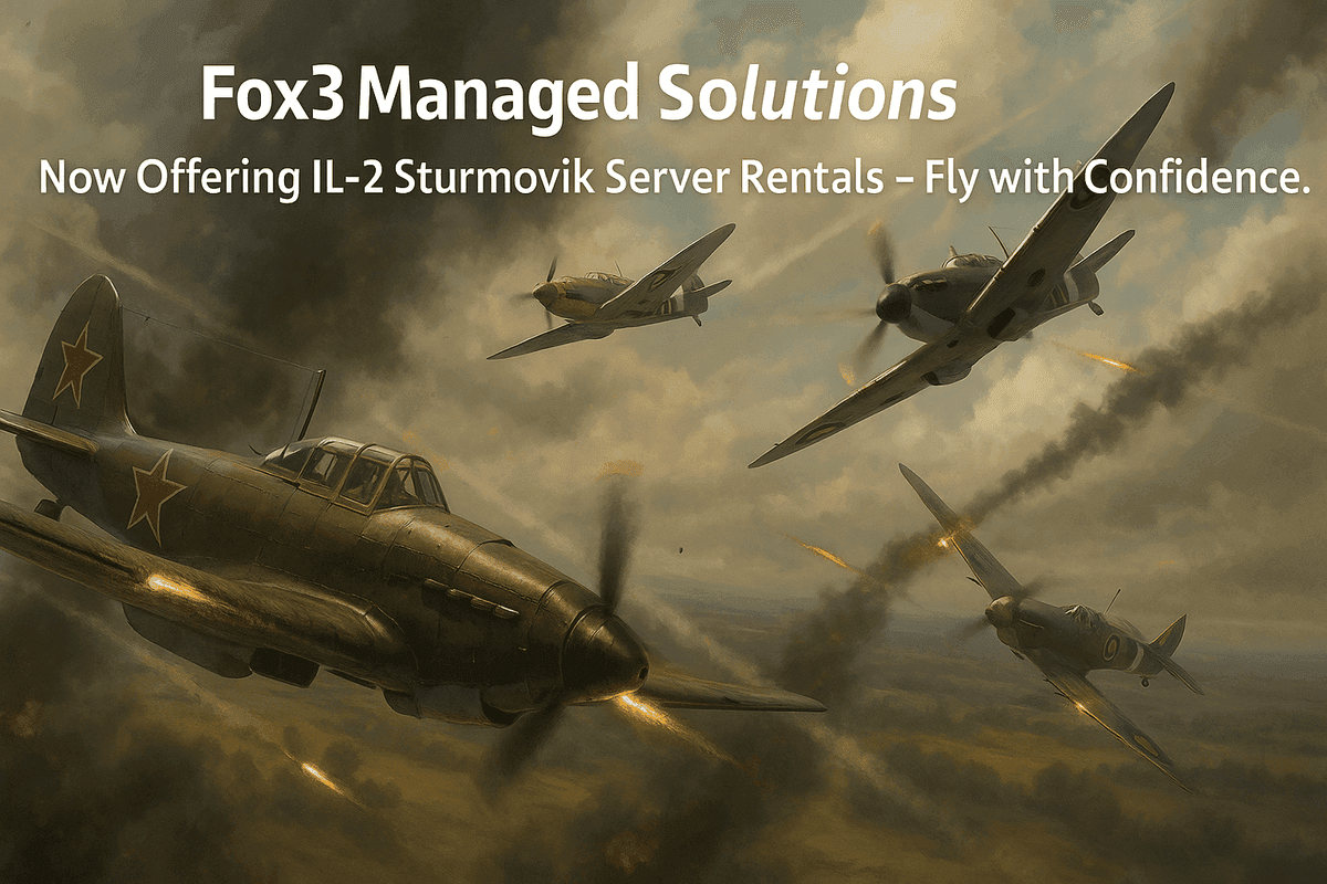 Fox3 Now Offers IL-2 Sturmovik Server Rentals!
